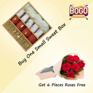 Buy One Deluxe Gift Box Get 6 Pieces Rose Free